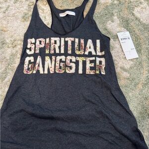 Spiritual Gangster Vintage Black Tank